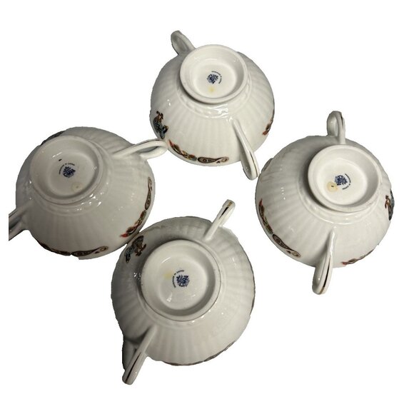 Royal Tara Book Of Kells Ireland Bone China Saucers Bowls With Handles Celtic - Picture 5 of 6